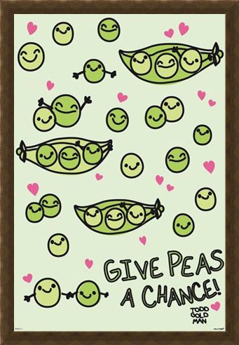 Framed Framed Give Peas A Chance - David & Goliath