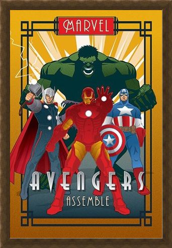 Framed Framed Avengers Assemble - Marvel Deco