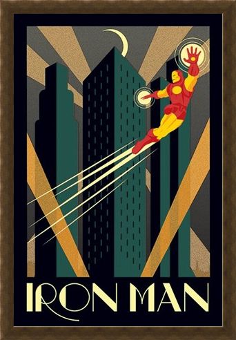 Framed Framed Iron Man - Marvel Deco