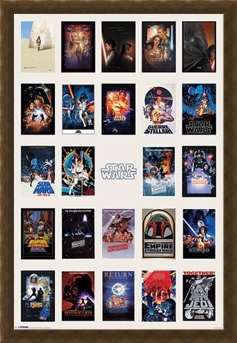 Framed Framed Star Wars Collage - May the Force be with you