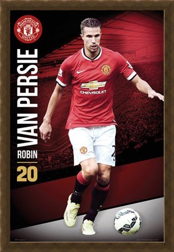 Framed Framed Robin Van Persie - Manchester United Football Club