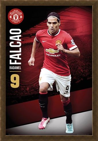 Framed Framed Radamel Falcao - Manchester United Football Club