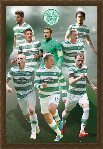 Framed Framed Star Players - Celtic Football Club 2014/15