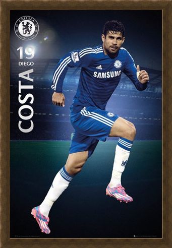 Framed Framed Diego Costa - Chelsea Football Club