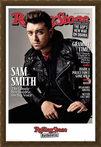 Framed Framed Rolling Stone Magazine - Sam Smith