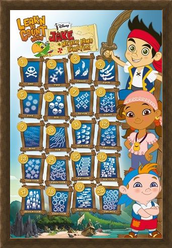 Framed Framed Learn To Count - James & The Neverland Pirates