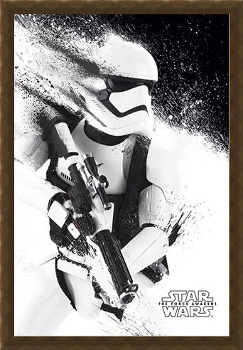Framed Framed Stormtrooper Paint - Star Wars Episode VII The Force Awakens