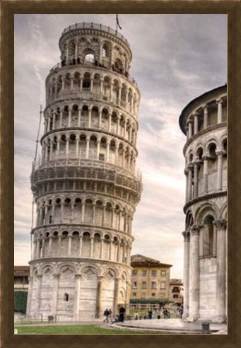 Framed Framed Italy's Finest - The Leaning Tower Of Pisa