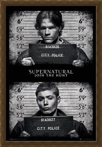 Framed Framed Horrifying Mug Shots - Supernatural