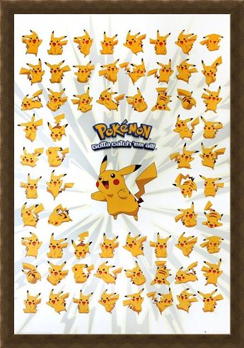 Framed Framed The Pokemon With A Punch - Pokemon - Pikachu