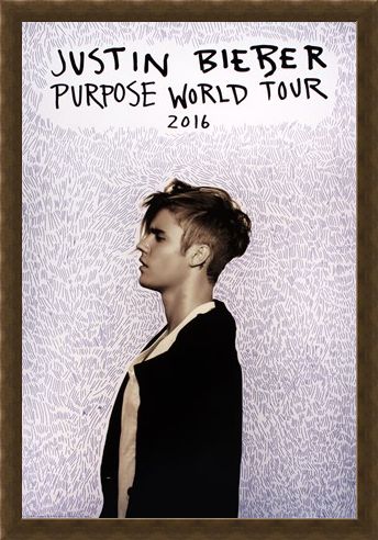 Framed Framed Purpose Tour Poster - Justin Bieber