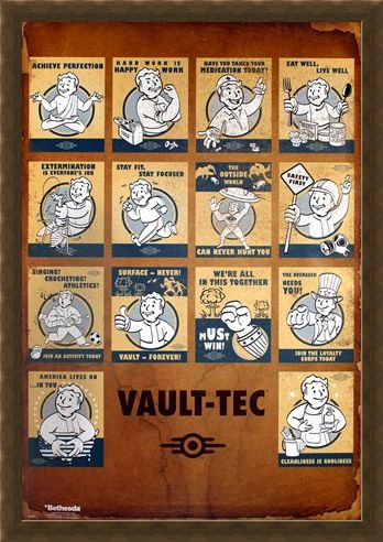 Framed Framed 'Revolutionizing Safety For An Uncertain Future' - Fallout 4 Vault Tec Compilation