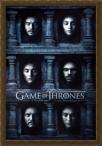 Framed Framed Hall Of Faces - Game Of Thrones