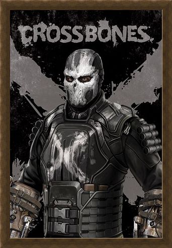 Framed Framed Crossbones - Captain America Civil War