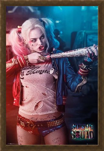 Framed Framed Harley Quinn - Baseball Gun - Suicide Squad