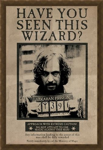 Framed Framed Wanted Sirius Black - Harry Potter