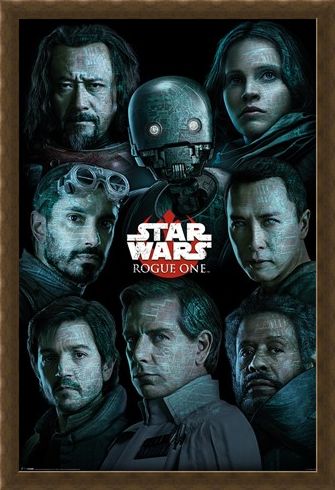 Framed Framed The Rebel Alliance Versus The Empire - Star Wars Rogue One