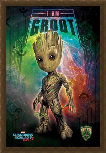 Framed Framed I Am Groot - Guardians of the Galaxy Vol. 2
