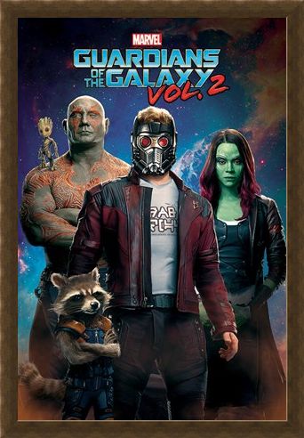 Framed Framed Characters In Space - Guardians Of The Galaxy Vol.2