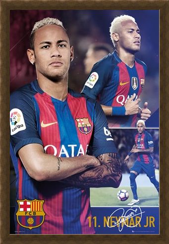 Framed Framed Neymar Jr - Barcelona Football Club