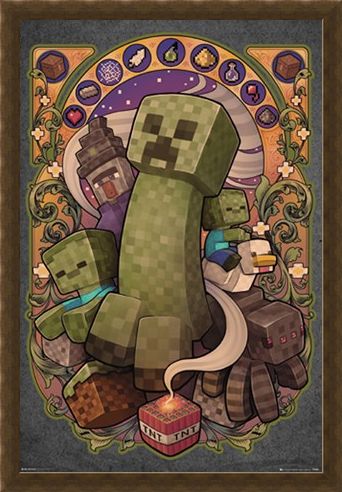 Framed Framed Creeper Nouveau - Minecraft