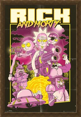 Framed Framed Action Movie - Rick and Morty