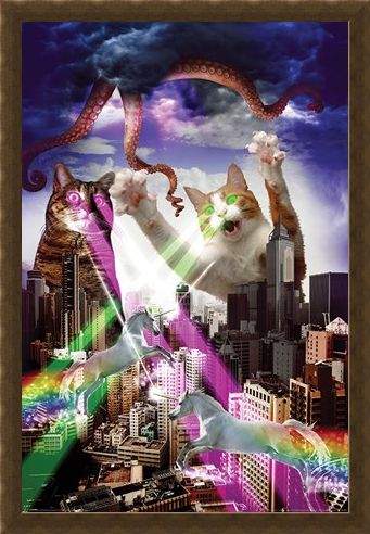 Framed Framed Apocalypse Meow - Animal Invasion