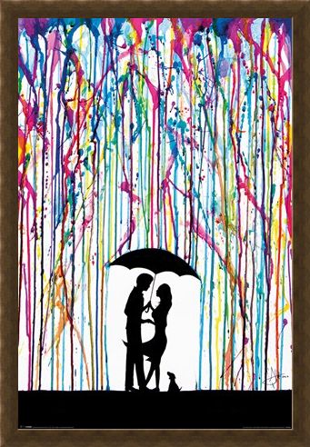 Framed Framed Raining Colour - Marc Allante