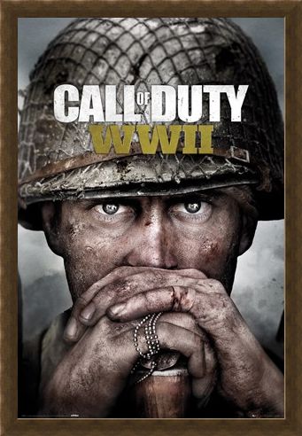 Framed Framed Stronghold WWII Key Art - Call Of Duty