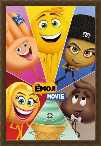 Framed Framed Star Characters - The Emoji Movie
