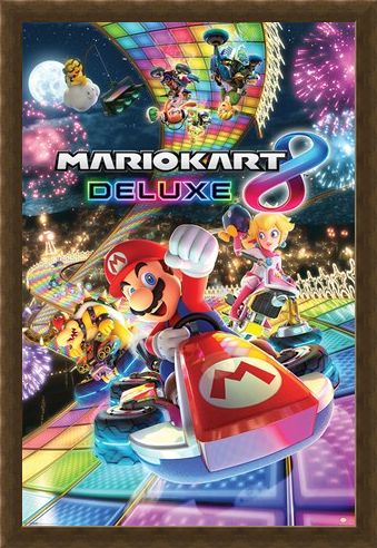 Framed Framed Intergalactic Disco - Mario Kart 8 Deluxe