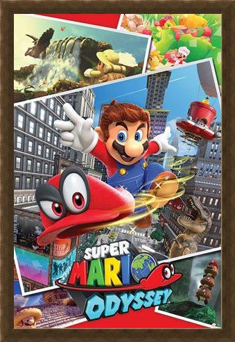 Framed Framed Odyssey Collage - Super Mario