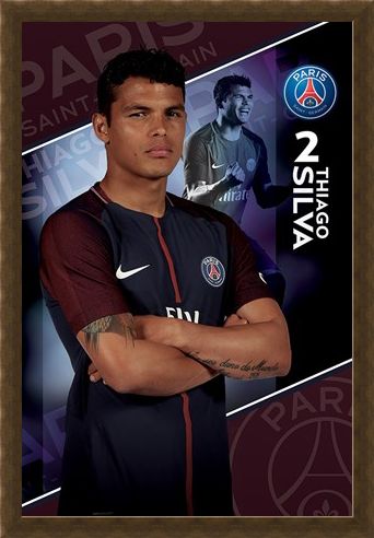 Framed Framed Silva 17/18 - PSG