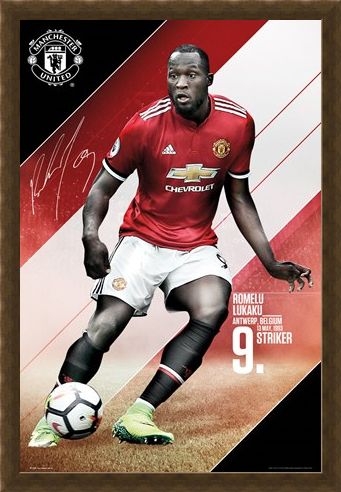 Framed Framed Manchester United 17-18 - Romelu Lukaku