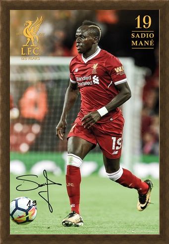 Framed Framed Liverpool Mane 17-18 -
