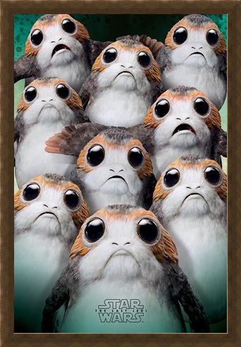 Framed Framed Many Porgs - Star Wars The Last Jedi