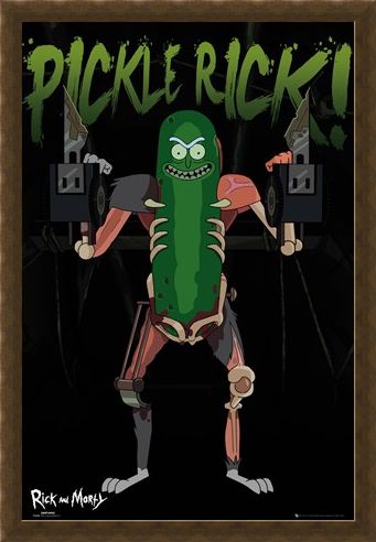 Framed Framed Pickle Rick - Rick and Morty