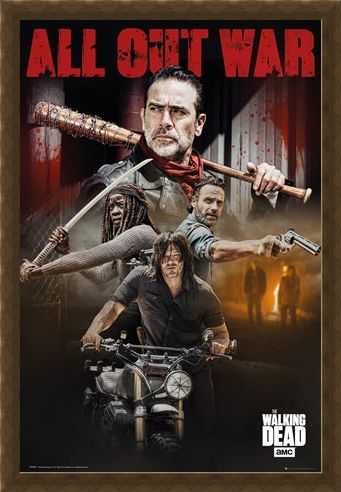 Framed Framed Season 8 Collage - The Walking Dead