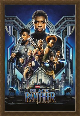 Framed Framed One Sheet - Black Panther