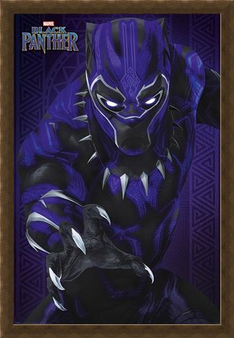 Framed Framed Glow - Black Panther