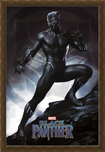 Framed Framed Black Panther Stance - Marvel