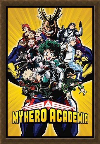 Framed Framed Radial Character Burst - My Hero Academia