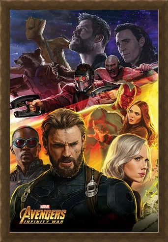 Framed Framed Infinity War Captain America - Avengers
