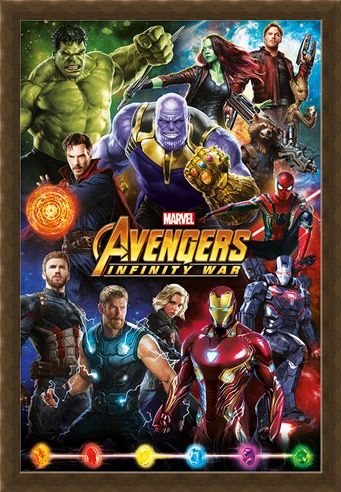 Framed Framed Infinity War Character Montage - Avengers