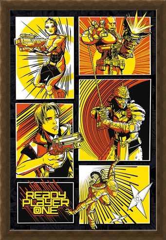 Framed Framed Comic Panels - Ready Player One