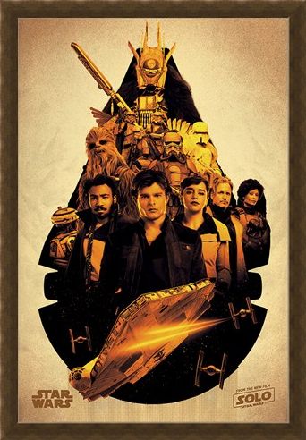 Framed Framed Millennium Falcon Montage - Solo: A Star Wars Story