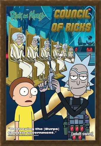 Framed Framed Council Of Ricks - Rick and Morty