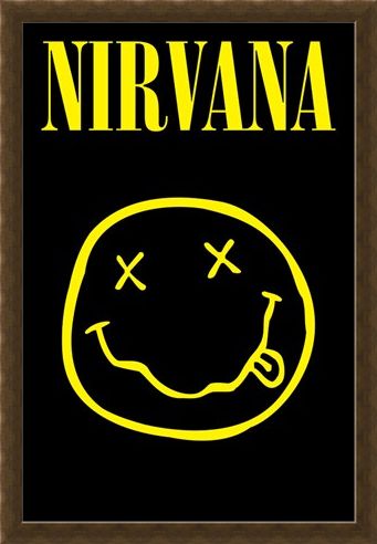 Framed Framed Smiley - Nirvana