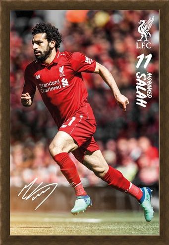 Framed Framed Salah 18/19 - Liverpool