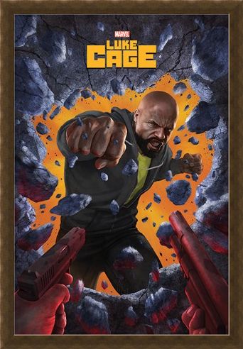 Framed Framed Wall Break - Luke Cage
